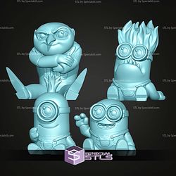 Super Basic STL Despicable Me Minion Bob MultiColor