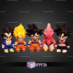 Super Basic STL Dragon Ball Z Minis Pack MultiColor