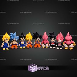 Super Basic STL Dragon Ball Z Minis Pack MultiColor