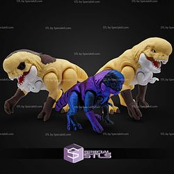 Super Basic STL Flexi Articulated Distortulus Rex