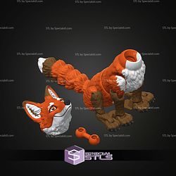 Super Basic STL Fox Multicolor 3MF