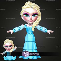 Super Basic STL Frozen Elsa MultiColor