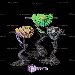 Super Basic STL Green Tree Python Articulated