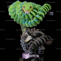 Super Basic STL Green Tree Python Articulated