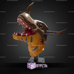 Super Basic STL Greymon Bust Digimon