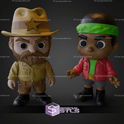Super Basic STL Hopper and Lucas Stranger Thing Multipart