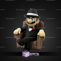 Super Basic STL Mario The Godfather Multipart