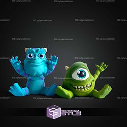 Super Basic STL Monsters Inc Mike Wazowski MultiColor