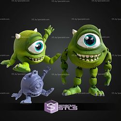 Super Basic STL Monsters Inc Mike Wazowski MultiColor