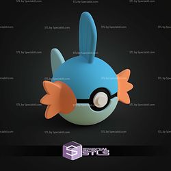 Super Basic STL Mudkip Pokeball