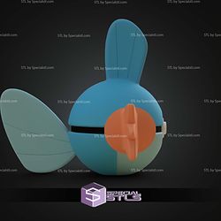 Super Basic STL Mudkip Pokeball