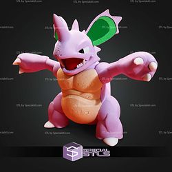 Super Basic STL Nidoking Multipart