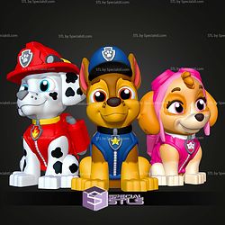 Super Basic STL Paw Patrol Marshall MultiColor