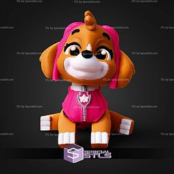 Super Basic STL Paw Patrol Skye MultiColor