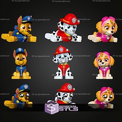 Super Basic STL Paw Patrol Skye MultiColor