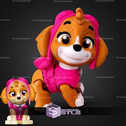 Super Basic STL Paw Patrol Skye MultiColor