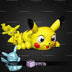 Super Basic STL Pikachu MultiColor