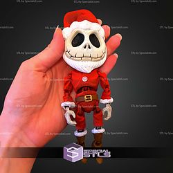 Super Basic STL Santa Jack Skellington MultiColor