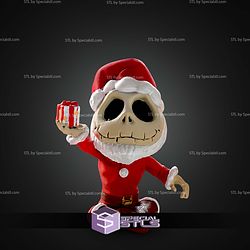 Super Basic STL Santa Jack Skellington MultiColor