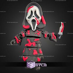 Super Basic STL Scream Ghostface MultiColor