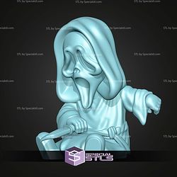 Super Basic STL Scream Ghostface MultiColor
