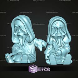 Super Basic STL Scream Ghostface MultiColor
