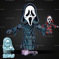 Super Basic STL Scream Ghostface MultiColor