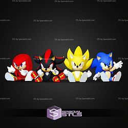 Super Basic STL Sonic the Hedgehog Sonic MultiColor