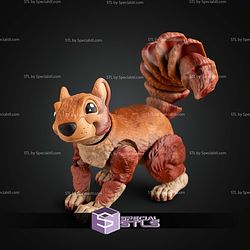Super Basic STL Squirrel with Santa Hat