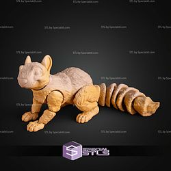 Super Basic STL Squirrel with Santa Hat