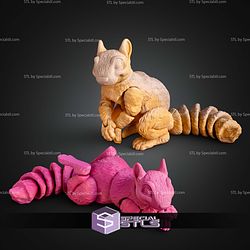 Super Basic STL Squirrel with Santa Hat