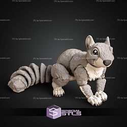 Super Basic STL Squirrel with Santa Hat