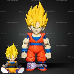 Super Basic STL Super Saiyan Goku MultiColor