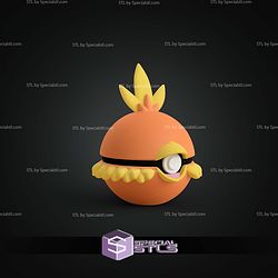 Super Basic STL Torchic Pokeball