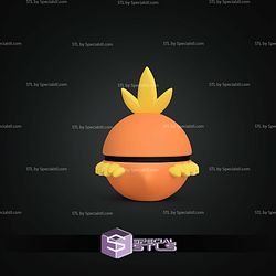 Super Basic STL Torchic Pokeball