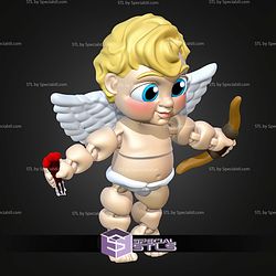 Super Basic STL Valentines Cupid Angel MultiColor
