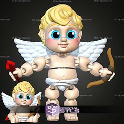 Super Basic STL Valentines Cupid Angel MultiColor