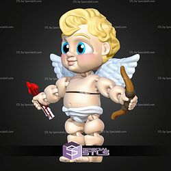 Super Basic STL Valentines Cupid Angel MultiColor