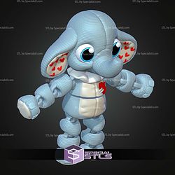 Super Basic STL Valentines Elephant MultiColor