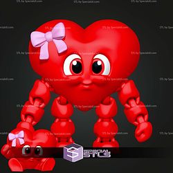 Super Basic STL Valentines Heart MultiColor