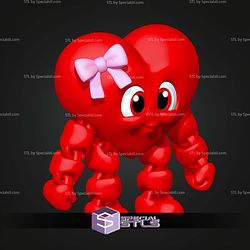 Super Basic STL Valentines Heart MultiColor