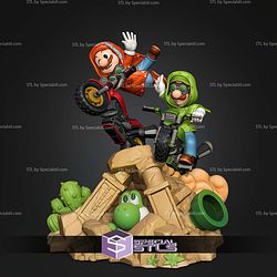 Super Mario Galaxy Movie Diorama 197mm STL Files