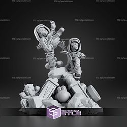 Super Mario Galaxy Movie Diorama 197mm STL Files