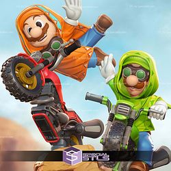Super Mario Galaxy Movie Diorama 197mm STL Files