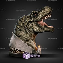 T Rex Portrait Bust 350mm STL Files