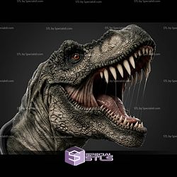 T Rex Portrait Bust 350mm STL Files