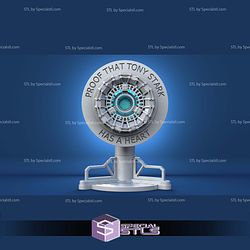Tony Stark Heart Iron Man Arc Reactor STL Files