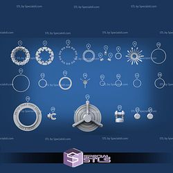 Tony Stark Heart Iron Man Arc Reactor STL Files