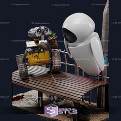 Wall E and Eve 300mm STL Files
