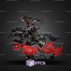 War Darksiders on Horse 430mm STL Files
